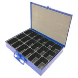 intertech handel-und vertriebs gmbh Sortimentskasten Stahlblech B330xT240xH50mm blau 18 Fächer