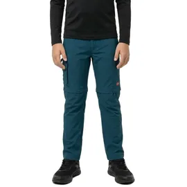 TROLLKIDS Oppland Zipp-Off-Trekkinghose Blau 128