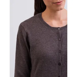 CASH-MERE.CH Strickjacke in Grau-Taupe Melange S