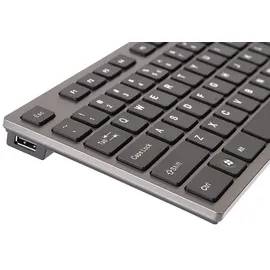 A4Tech KV-300H Tastatur USB QWERTY Schwarz, Grau - Tastaturen - Grey