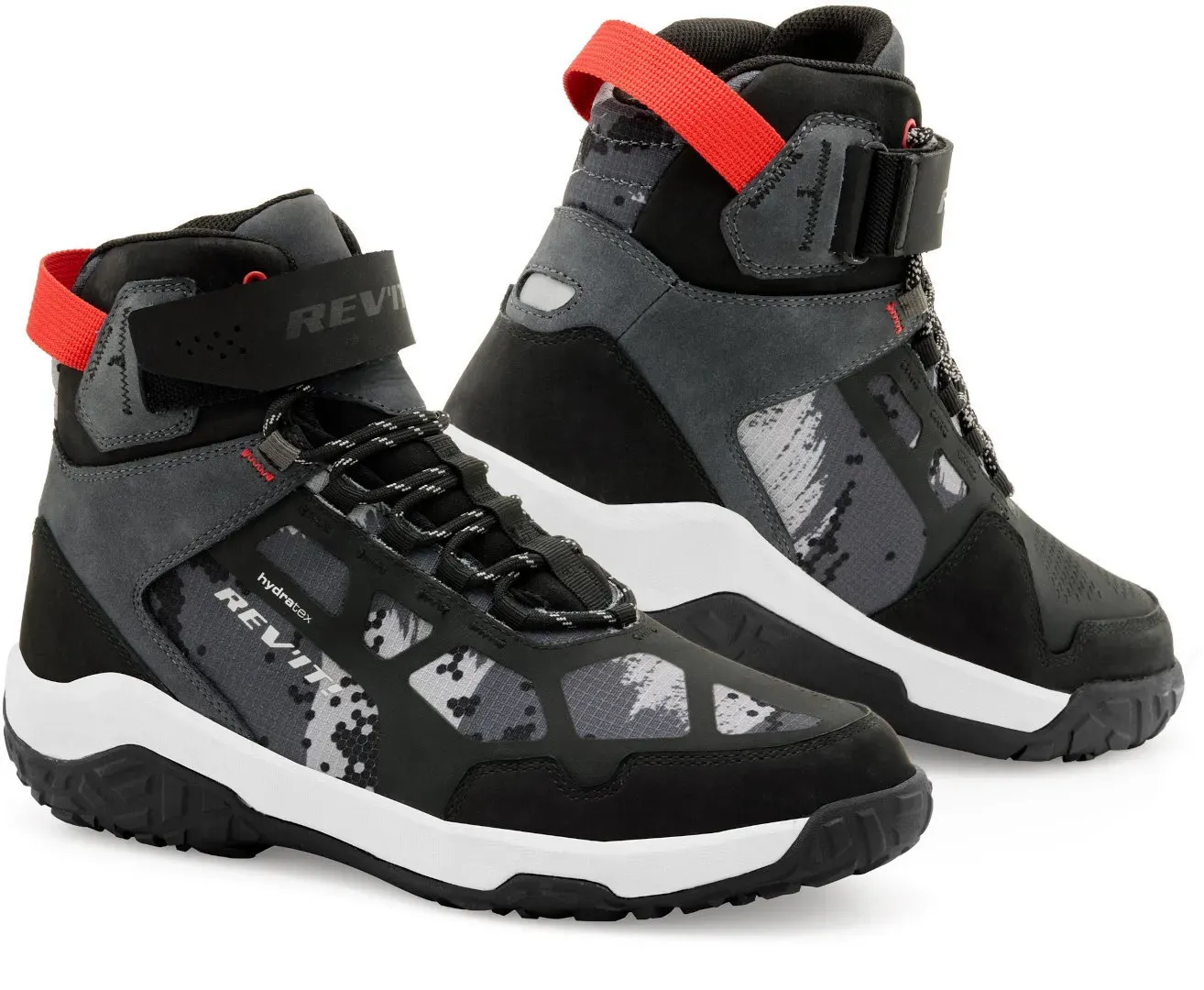 Revit Descent H2O Motorschoenen, zwart-wit-rood, 46 Voorman