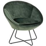 Livetastic Sessel, Dunkelgrün, 82.0x79.0x72.5 cm, Wohnzimmer, Sessel, Polstersessel