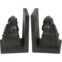 Ambiente Haus 83906 Telefon-Buchstützen 16cm«, (1 St.), Buchstützen, 49086540-0 grau