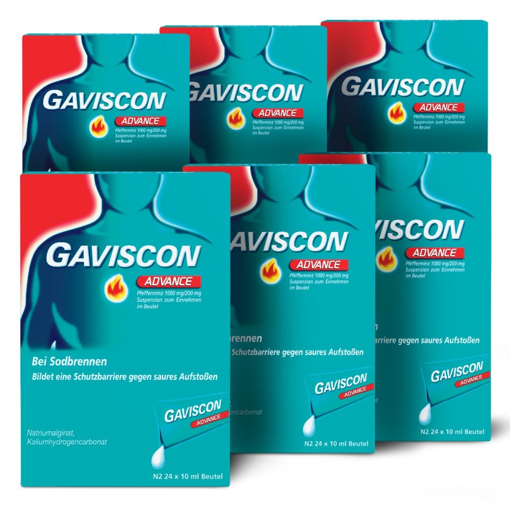 Gaviscon Advance Pfefferminz 1000mg/200mg Dosierbeutel