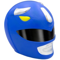 Funidelia | Power Ranger Helm blau für Herren Film und Serien, Superhelden, Zeichentrickfilm - Zubehör für Erwachsene, Zubehör für Kostüm - Blau