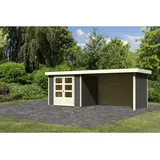 Karibu Askola 3 5 x 2,38 m Grau