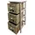 Mobili Rebecca Nachtschrank 3 Schubladen 59 x 30 x 26 cm Weiß/Braun