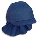 Sterntaler Sterntale Schirmmütze mit Nackenschutz blau, 49 cm