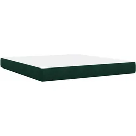 vidaXL Boxspringbett 180 x 200 cm Dunkelgrün