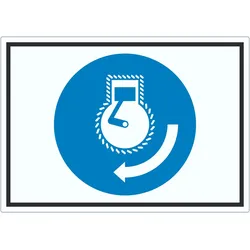 Motor starten beim Aussetzvorgang Symbol Aufkleber A6 (105x148mm)