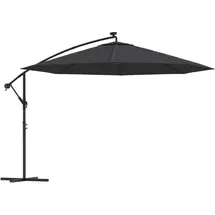vidaXL Ampelschirm Ø 350 cm Schwarz