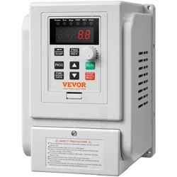 VEVOR 2,2kW 10A 3PS Frequenzumrichter VFD AC 220–240V Frequenzregler Drehzahlregler Frequenzwandler Wechselrichtermotor VFD Inverter Variable Frequency Driver inkl. 20cm Steuerkabel