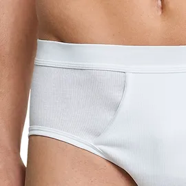 SCHIESSER Slip unifarben weiß L 4er Pack