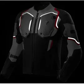 Rebelhorn Borg 2 Motorradjacke Schwarz/Grau/Rot L