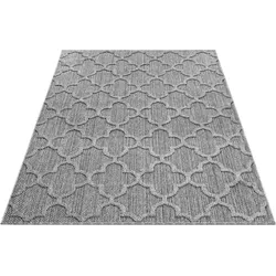 Outdoorteppich AYYILDIZ TEPPICHE "PATARA 4951", grau, B:240cm H:8mm L:340cm, Polypropylen, Teppiche, Pflegeleicht / Strapazierfähig / In- und Outdoor geeignet