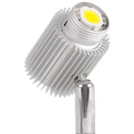 GLOBO Wandstrahler (1x LED 5W) Alabaster, Nickel matt Chrom, 15,5x8x13 cm