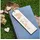 Spruchreif Lesezeichen Holz mit Gravur und Lederband Beige