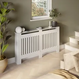 Tectake Heizkörperabdeckung Vila Lamellendesign 152,5 x 19 x 82 cm