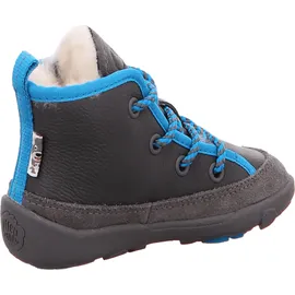 Affenzahn - Leder-Boots Easy WARM HUND in grau/blau, Gr.28