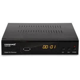Premium X PremiumX HD 521 B FTA Digital SAT TV-Receiver DVB-S2 HDMI SCART USB 12V externe Netzteil