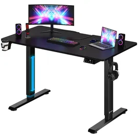 CASARIA Schreibtisch Gaming-Tisch Schwarz