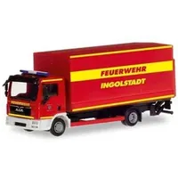 HERPA 094221 - MAN TGL Planen-LKW mit Ladebordwand Feuerwehr Ingolstadt 1:87