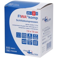 Fink & Walter GmbH Schlitzkompressen steril 7.5x7.5cm 8-fach