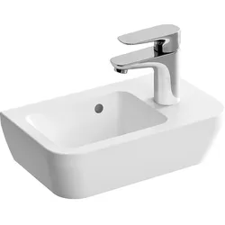 Handwaschbecken VitrA Integra mit Hahnloch (Ausführung: 370 x 220mm Hahnloch links)