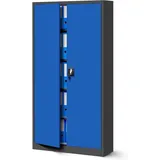 Jan Nowak - Büroschrank C001 Aktenschrank Lagerschrank Mehrzweckschrank Metallschrank 4 Fachböden