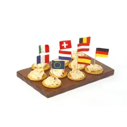 Papstar 20 X 50 Deko-Picker 8 cm "Nationen"