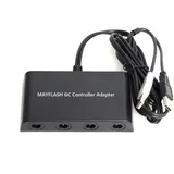 Gamecube Controller Adapter für Nintendo Wii U und PC USB mit 4 Slots