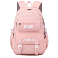 Daisred Schulrucksack Rucksack für Teenager mädchen Schulranzen Rucksäcke Schulranzen, hohe Kapazität, wasserdicht rosa