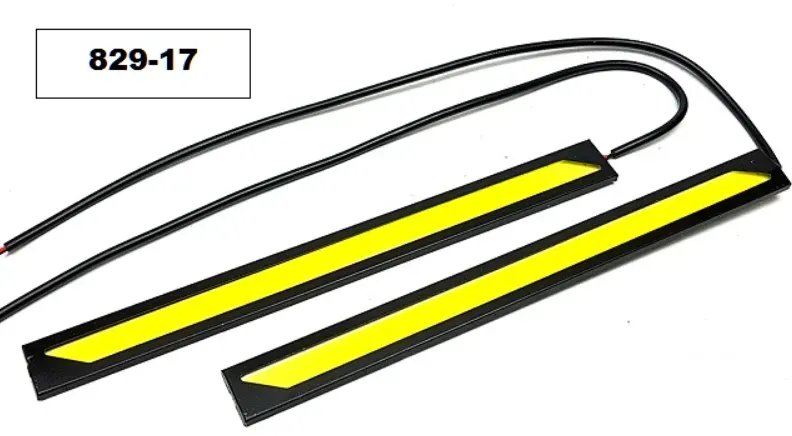 Set mit LED‐Metallleisten für Tagfahrlicht, weißes Licht, 17 cm, 6000 K, 2 Stück