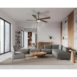 GLOBO Modesto 132 cm Deckenventilator Grau