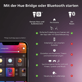 Philips Hue White & Color Ambiance Gradient Signe black