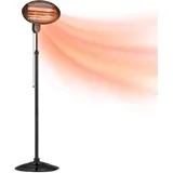 DONYER POWER 2KW Elektrischer Quarz-Garten-Terrassenheizer Wasserdicht Freistehend im Freien