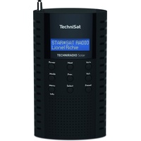 TechniSat TechniRadio Solar tragbares DAB Radio (DAB+, UKW, Kopfhöreranschluss, Aufladung über Solarpanel, IPX 5 spritzwassergeschützt) schwarz