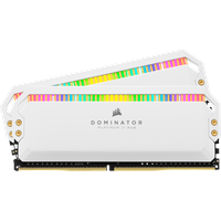 Corsair Dominator Platinum RGB White DIMM Kit 16GB, DDR4-3600, CL18-19-19-39 (CMT16GX4M2C3600C18W)