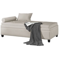 Relaxliege 90x200 cm mit wählbarer Matratze grau - Kamina Komfort