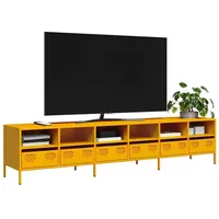 VidaXL TV-Schrank Senfgelb 202x39x43,5 cm Kaltgewalzter Stahl