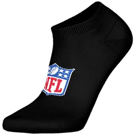 NFL Unisex 9er Pack Stretch-NFL Shield 9Pack Sneaker Socks, schwarz 43-46