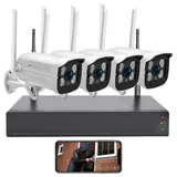 VisorTech 2K+ Funk-Überwachungssystem Schwarz