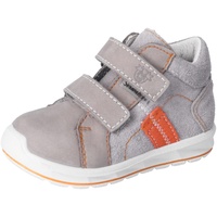 PEPINO Ricosta Jungen Stiefel LAIF,Kinder Boots,WMS:Weit,lose Einlage,Sympatex,Klettstiefel,Booties,Leder,Kids,Graphit/orange (460),22 EU - 22 EU Weit