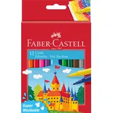 Faber-Castell 554201 - Filzstift Castle, 12er Kartonetui