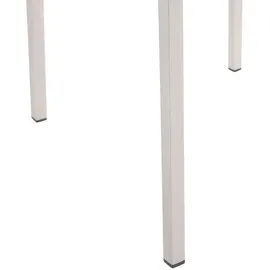 Beliani Set GROSSETO Grau, Silber, Beige Textilbespannung