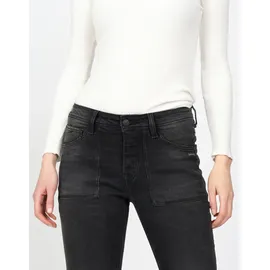 Gang Boyfriend-Jeans "GANG Jeans Boyfriend 94NICA WORKER", Damen, Gr. 29, Einheitsgröße, schwarz denim, Denim/Jeans, 98% Baumwolle, 2% Elasthan, Jeans