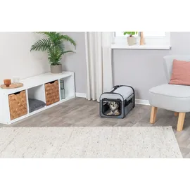 Trixie Hundebox Basic 32 x 32 x 47 cm Dunkelgrau/Hellgrau