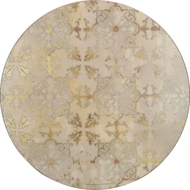 Creative Tops Tischsets, 4er-Set, runde Tischsets mit Korkrücken, luxuriöse Lackierung, Gold Impressions Design Kollektion, 4 Tischsets, 29cm Durchmesser, 1 Set