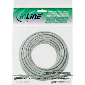 InLine InLine® Patchkabel, Cat.6A, S/FTP, TPE flexibel, grau, 20m