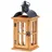 levandeo Laterne H29cm Holz Braun